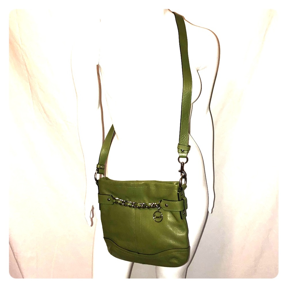 Coach Green Cross Body Purse